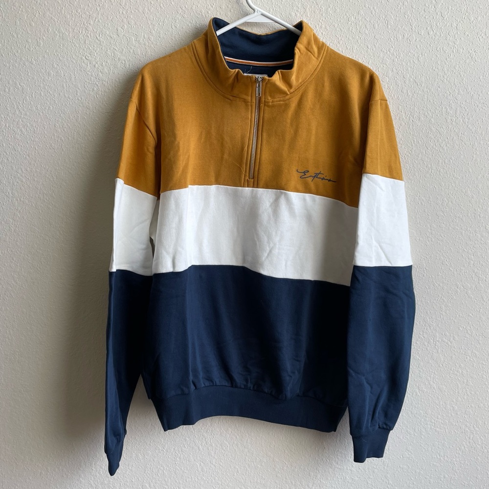 Denim & Flower Ricky Singh half zip sweat shirt